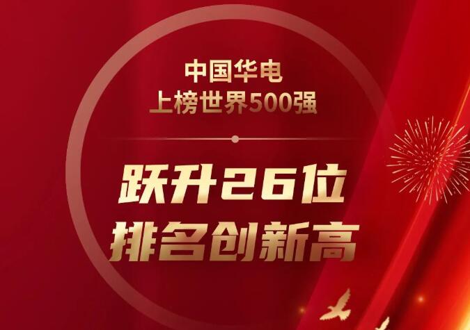 第326位!中國(guó)華電刷新世界500強(qiáng)最好成績(jī)